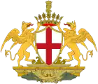 Brasão de armas de Génova (português europeu) ou Gênova (português brasileiro)