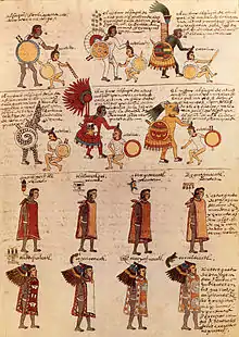 Folio 65 rectoPostos atribuídos a sacerdotes-guerreirosOficiais imperiais.