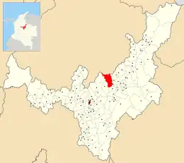 Município de Duitama no departamento de Boyacá