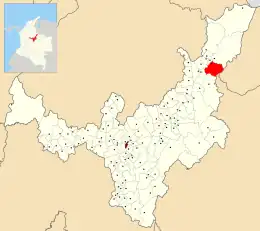 Município do Cocuy no departamento de Boyacá