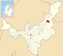 Município de Jericó no departamento de Boyacá