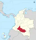 Location of Caquetá