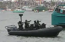 Comandos franceses em ação.