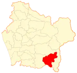 Localização de Pucón na Província de Cautín