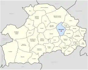 Localização no município de Vila Nova de Famalicão