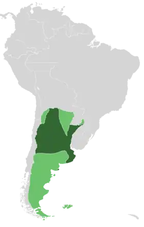 Localização de Argentina
