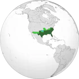 Localização de Estados Confederados da América