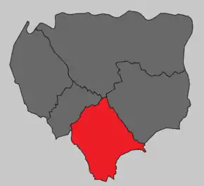 Localização no município de Trofa