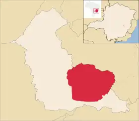 Localização de Senador Melo Viana (em vermelho)