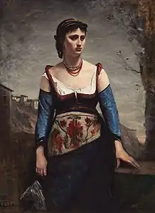 Jean-Baptiste Corot, Retrato de Agostina Segatori (1866), Nova York, coleção particular.