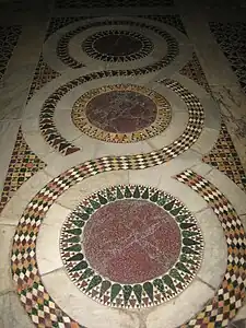 Piso de Santa Maria in Cosmedin, Roma.