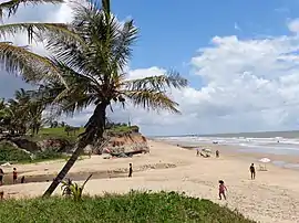 Vista da praia da Costa Dourada