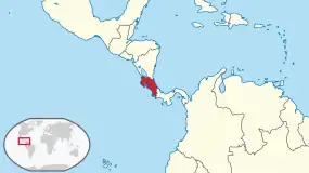 Mapa da Costa Rica