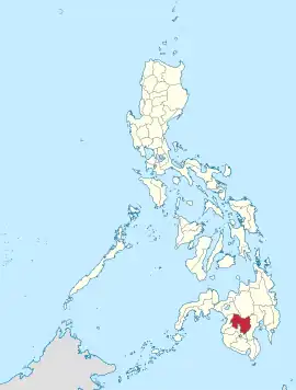 Cotabato na Soccsksargen  Coordenadas : 7°12'N, 124°51'E
