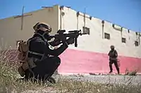 Militar do ISOF durante treinamento