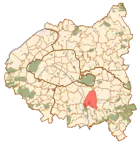 Localização de Créteil no departamento de Val-de-Marne