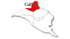 Localização no município de Crato