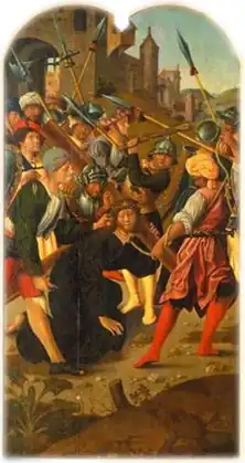 Cristo a Caminho do Calvário, Políptico da Igreja de São Francisco de Évora, Museu Nacional de Arte Antiga)