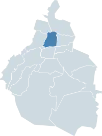 Localização de Cuauhtémoc na Cidade do México