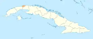 Localização da província de Cidade de Havana