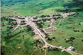 Vista aérea da sede do município em 2007