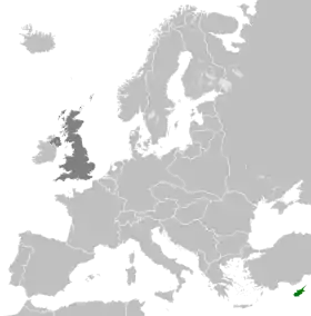 Localização de Chipre