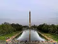 Lincoln Memorial Reflecting Pool antes da reconstrução (abril de 2010)