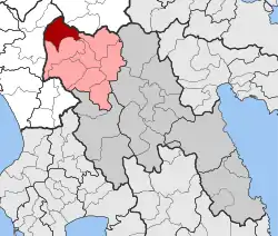 Localização dentro da unidade regional