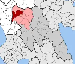 Localização dentro da unidade regional