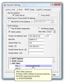 configuração de servidor DHCP