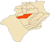 Localização da comuna de Igli dentro da província de Bechar