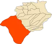 Localização da comuna de Tabelbala dentro da província de Bechar