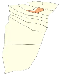 Localização do distrito dentro da província de Ghardaïa