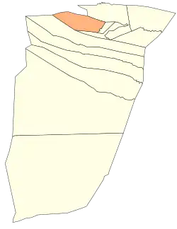 Localização do distrito dentro da província de Ghardaïa