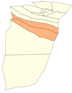 Localização do distrito dentro da província de Gardaia