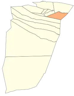 Localização do distrito dentro da província de Ghardaïa