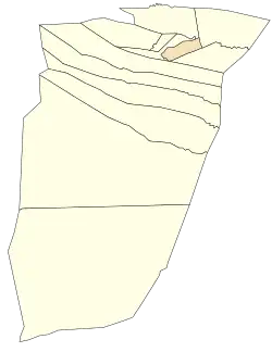 Localização da cidade dentro da província de Ghardaïa