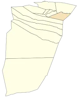 Localização da cidade dentro da província de Ghardaïa