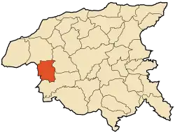 Localização da cidade dentro da província de Chlef