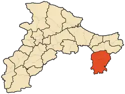 Localização de Kherrata