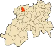 Localização da província de Medea