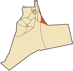 Localização da cidade dentro da província de Ouargla