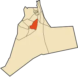 Localização da cidade dentro da província de Ouargla