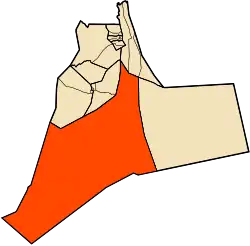 Localização do distrito dentro da província de Ouargla