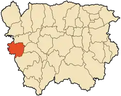 Localização de Tiberkanine