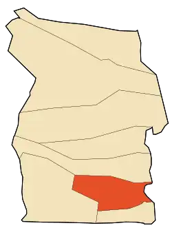 Localização da cidade dentro da província de El M'Ghair