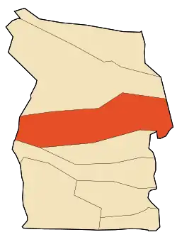 Localização da cidade dentro da província de El M'Ghair