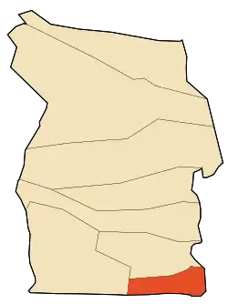 Localização da cidade dentro da província de El Oued