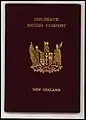 Um exemplo de passaporte diplomático de 1952