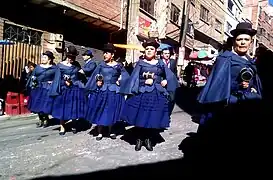 Cholas antigas na morenada